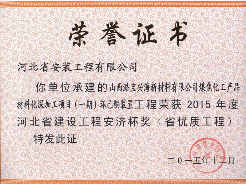 山西璐寶——2015省優